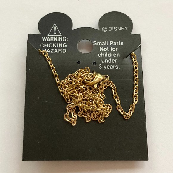 Gold Minnie Mouse Necklace Vintage Pendant Plated 20" Disney Disneyana Mickey - Picture 5 of 12